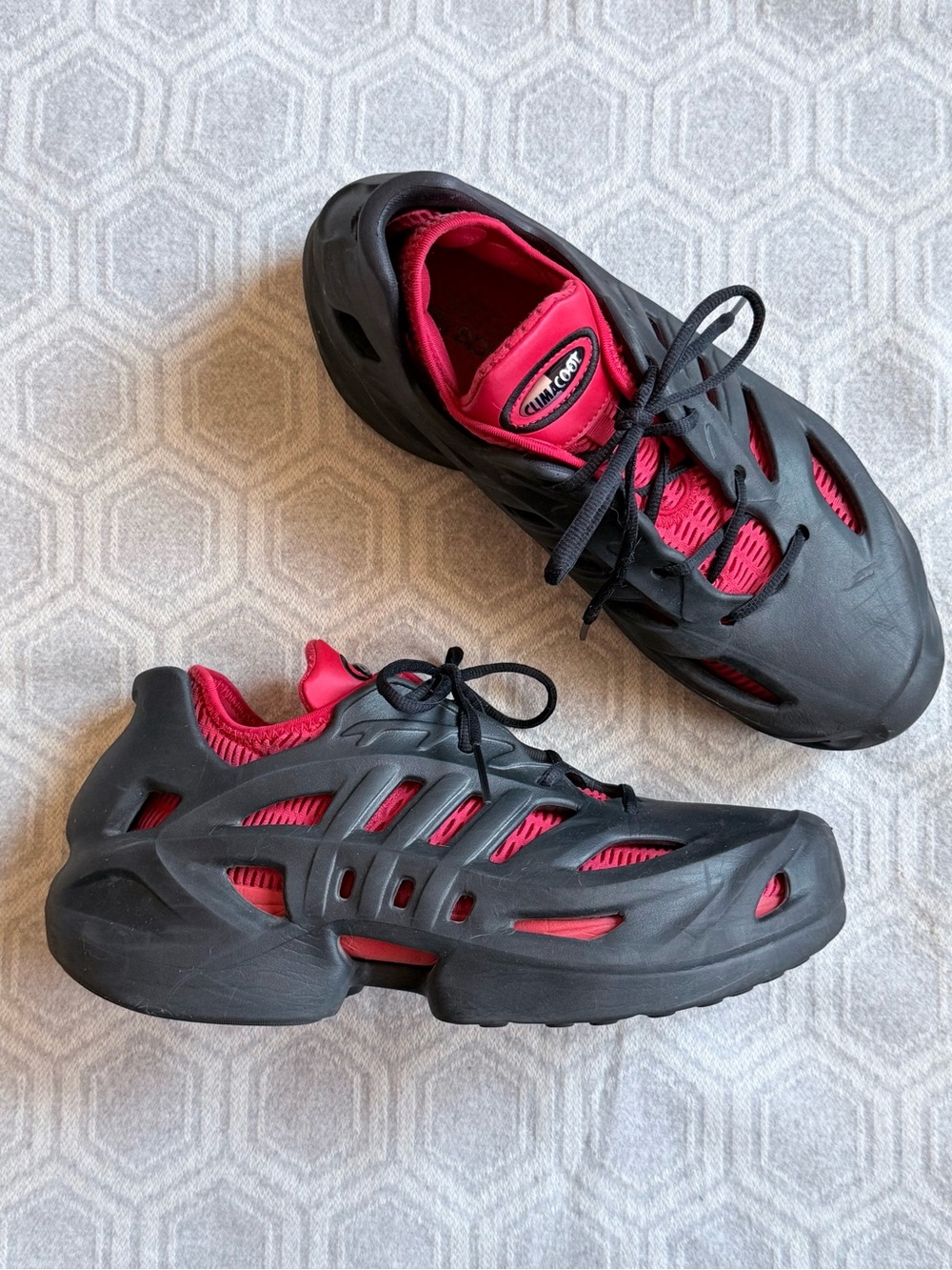 Adidas Climacool IF3907 Black Red Ventilated Cage Sneakers Men's 11 Athletic